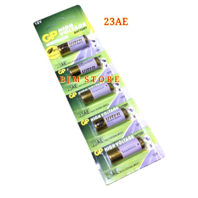 BATERAI GP 23AE ALKALINE BATTERY 12V ORIGINAL 1 STRIP