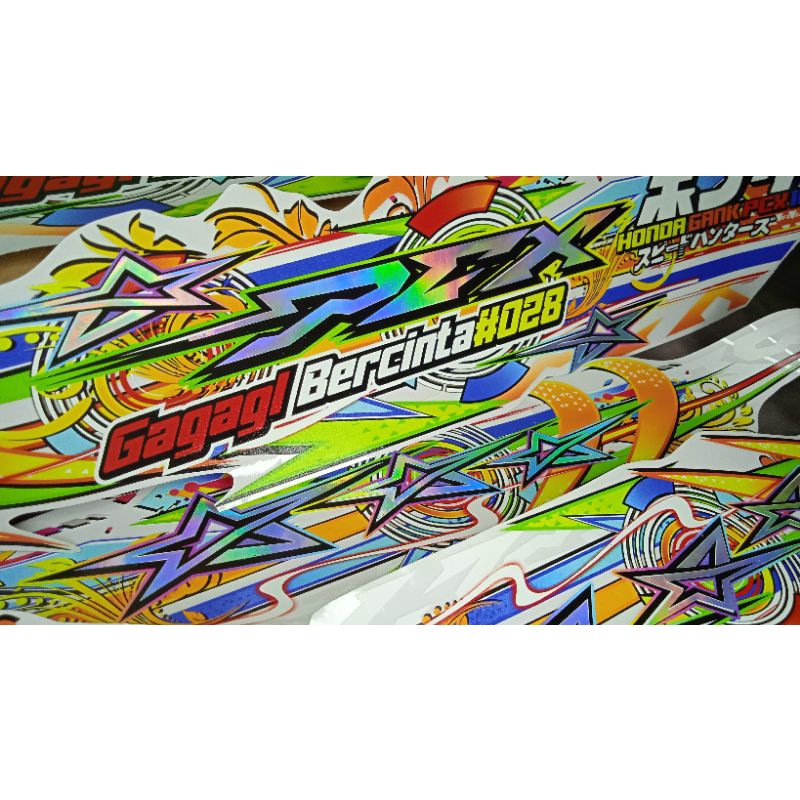 COD STIKER STRIPING TRANSPARAN HOLOGRAM HONDA PCX 160
