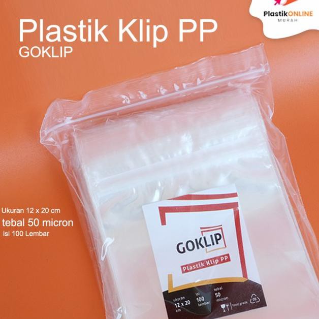 ۩ Plastik Klip PP 12x20 cm Tebal 50 micron isi 100 lbr | Klip PP ➷