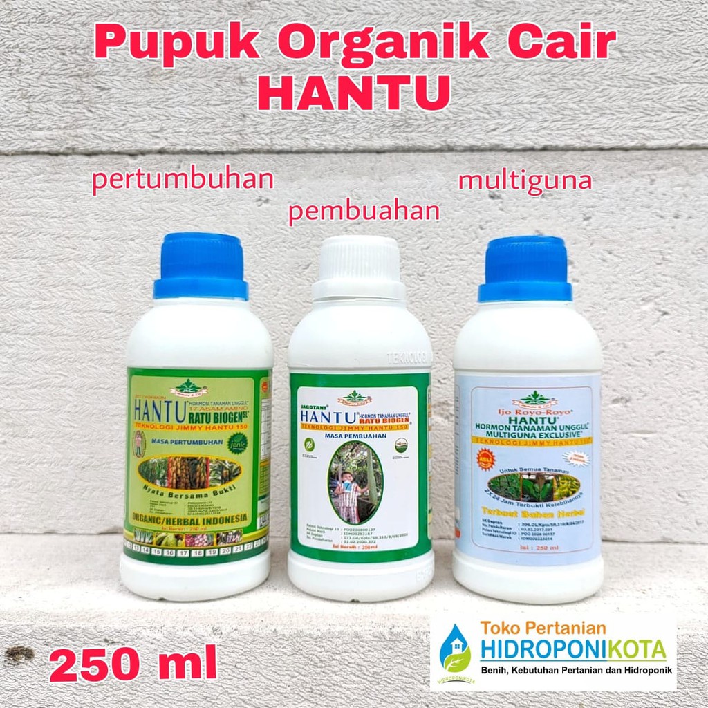 POC - pupuk hantu PEMBUAHAN - pupuk hantu PERTUMBUHAN - pupuk hantu MULTIGUNA 250 ml - pupuk cair organik - merk JIMMY HANTU