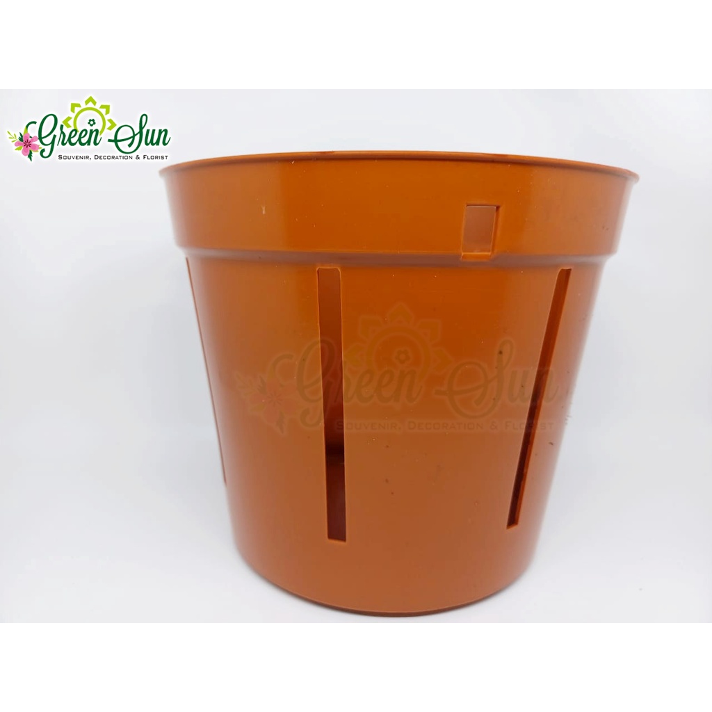 Pot Anggrek Merah Bata - Pot Tanaman - Pot Anggrek - Pot Tanaman Hias