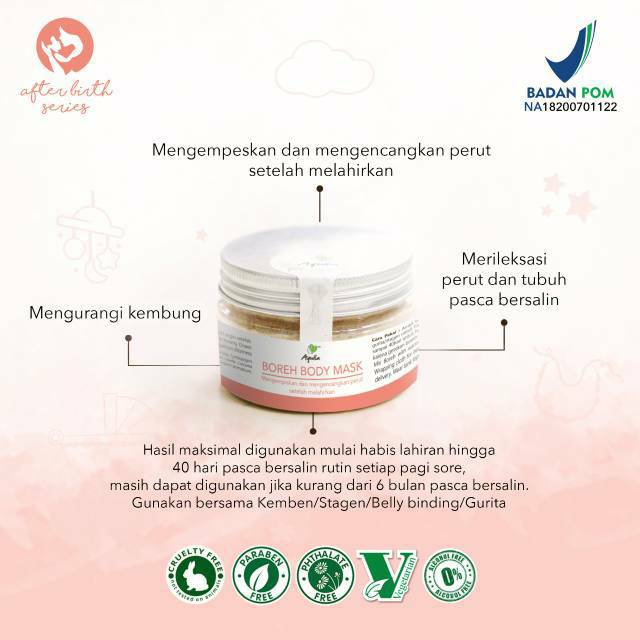 Boreh Body Mask | Perawatan Pasca Melahirkan | Perut Bebas Gelambir