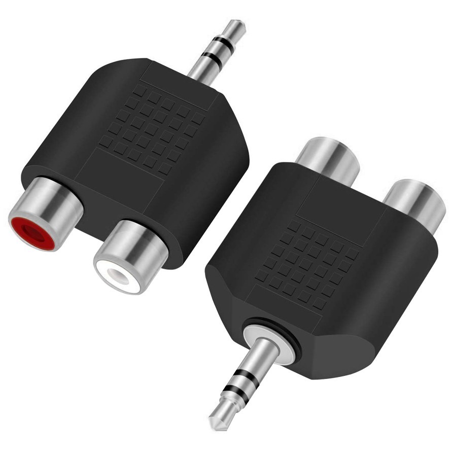 Audio Aadpter Connector Spliter 3.5mm Male Jack to 2 Female RCA Aksesoris Handphone Hp GALLERYONE gallery one