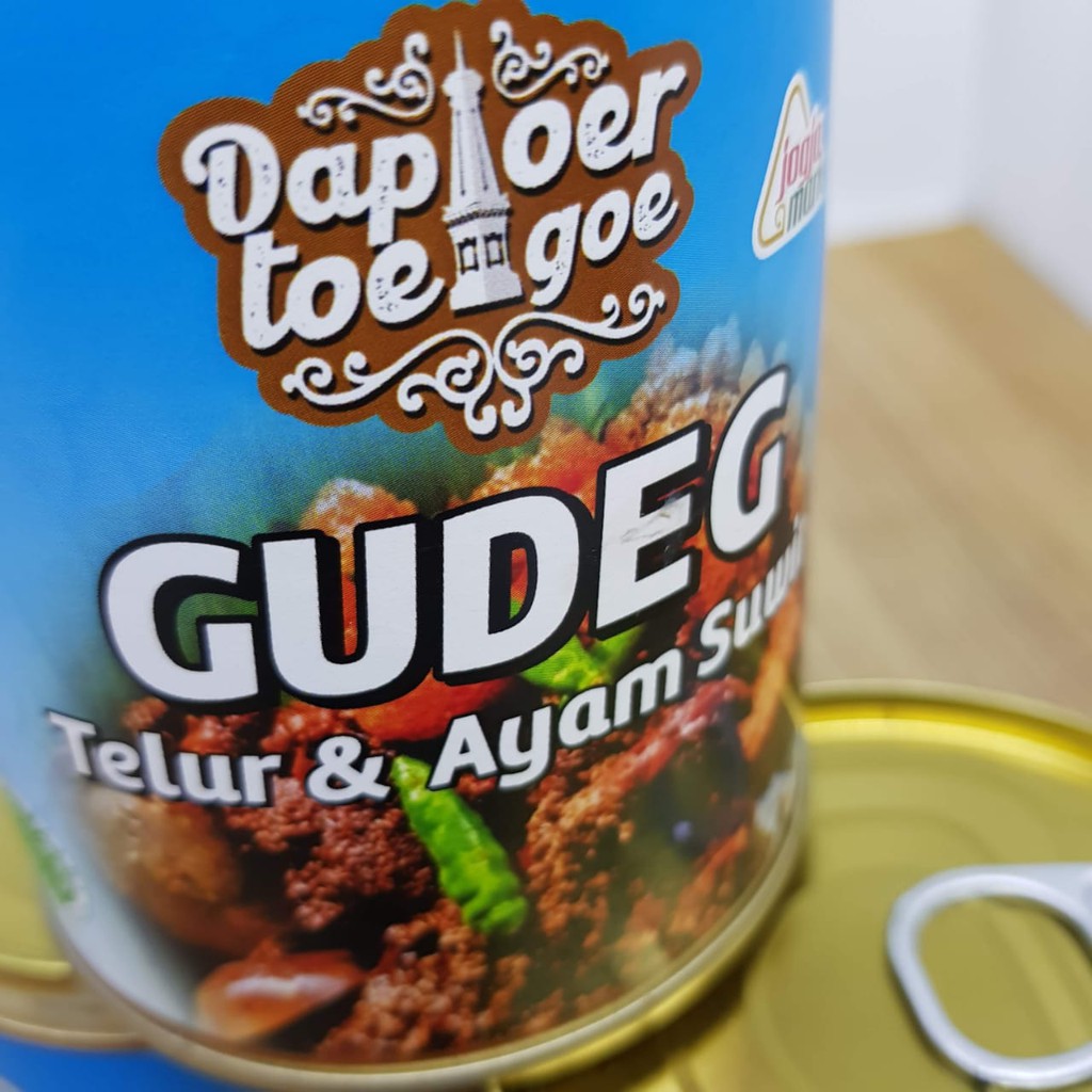 

GUDEG TELUR AYAM SUWIR kaleng DAPOER TOEGOE