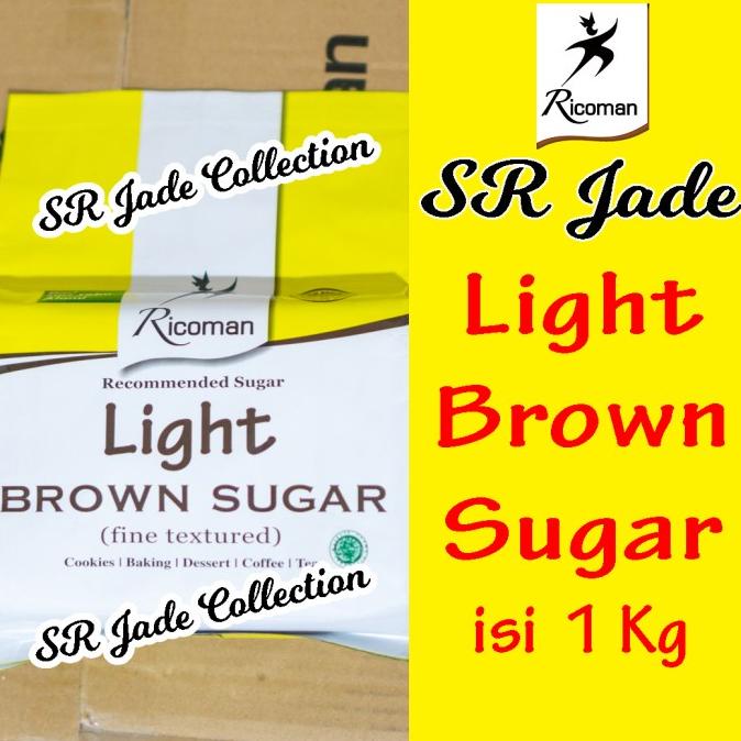 

/////] [1Kg] Ricoman Brown Sugar 1 Kg Light Dark Gula Ricoman ~ SR Jade