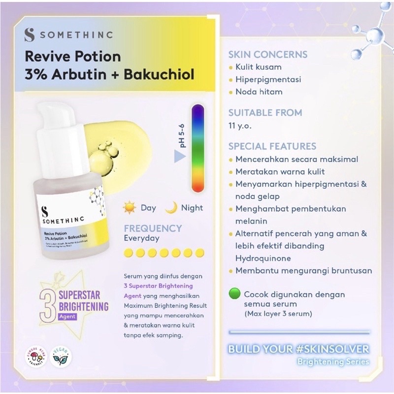 Somethinc Revive Potion 3% Arbutin Bakuchiol Serum 20ML