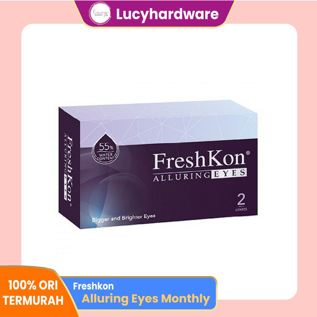 Softlens Warna Freshkon Alluring Eyes Mystical Black Bulanan