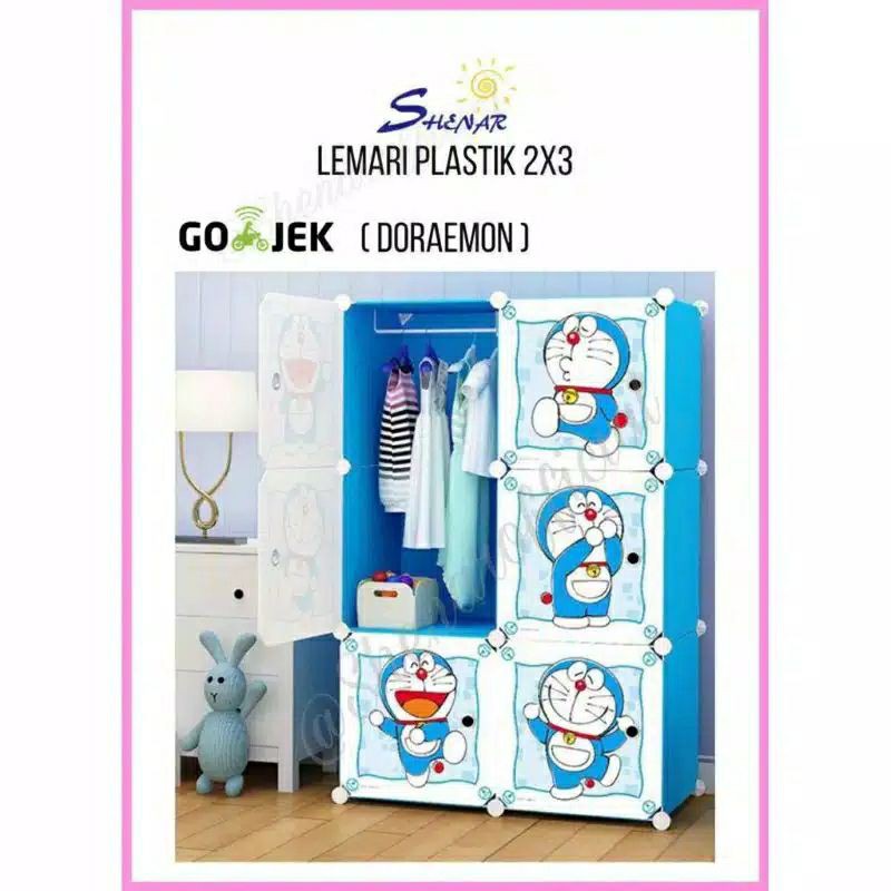 SHENAR (5KG) COD LEMARI PLASTIK 2X3 LEMARI SERBAGUNA LEMARI PORTABLE LEMARI KARAKTER MULTIFUNGSI| LEMARI BONGKAR PASANG|Lemari plastik portable|lemari anak 6 pintu