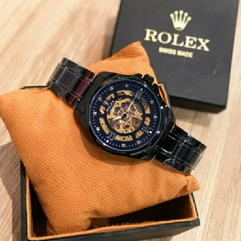 COD✅JAM TANGAN ROLEX PRIA AUTOMATIC,STAINLESS STEEL,MODEL MEWAH