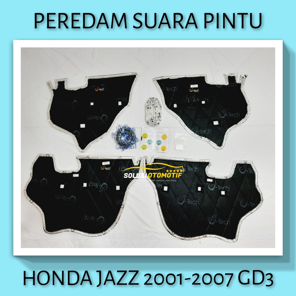 HONDA JAZZ GD3 2001-2007 Peredam Suara Pintu Mobil VTECH Ori bonus Peredam Noise Speaker