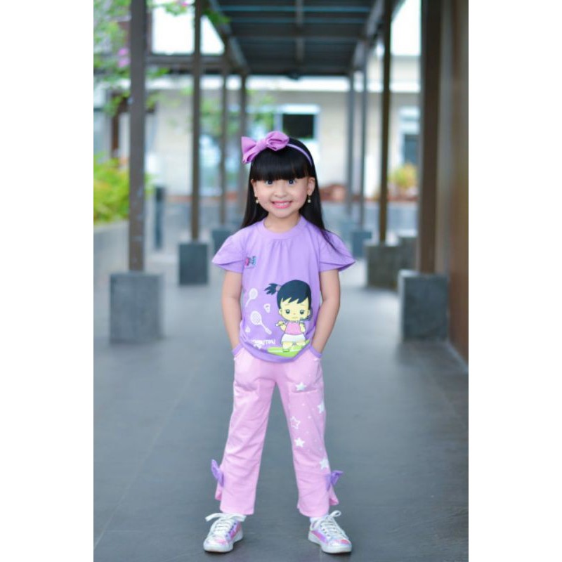 SALE Setelan anak cewek / setelan Q&J sporty series