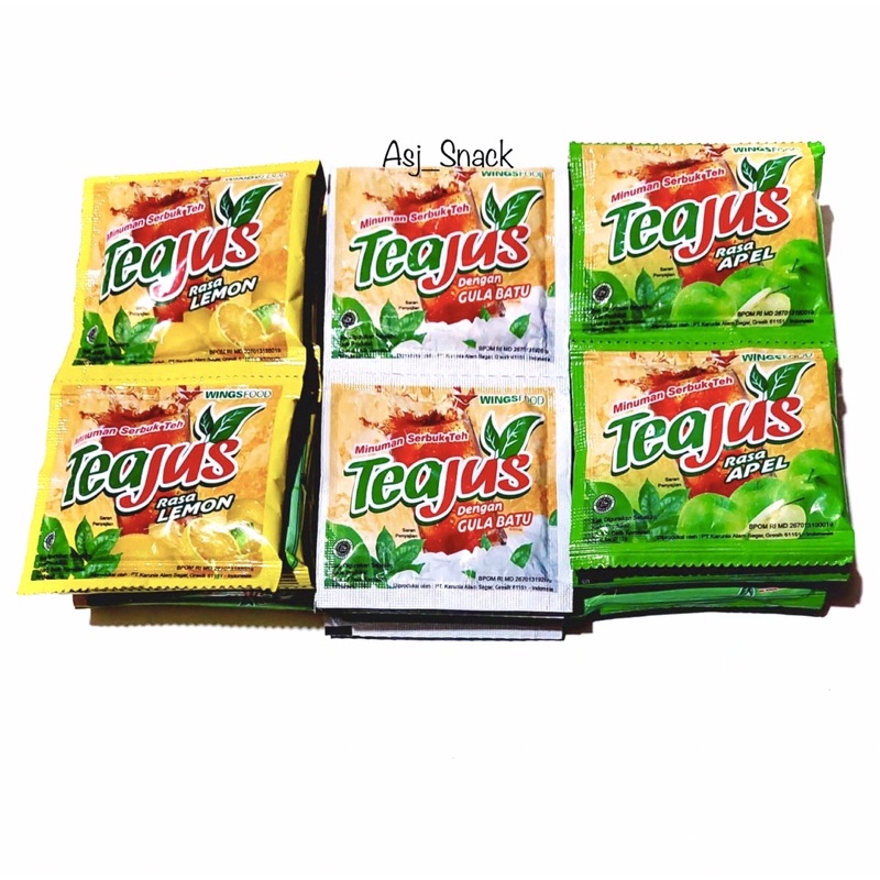 

Teajus Minuman Serbuk Teh All Varian Rasa ( 10 pcs x 7g )