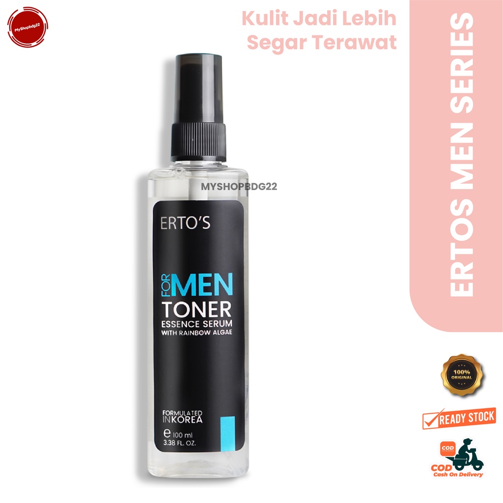 Ertos Men Series Serum Essence Toner Skincare Perawatan Kulit Wajah Pria By Myshopbdg22