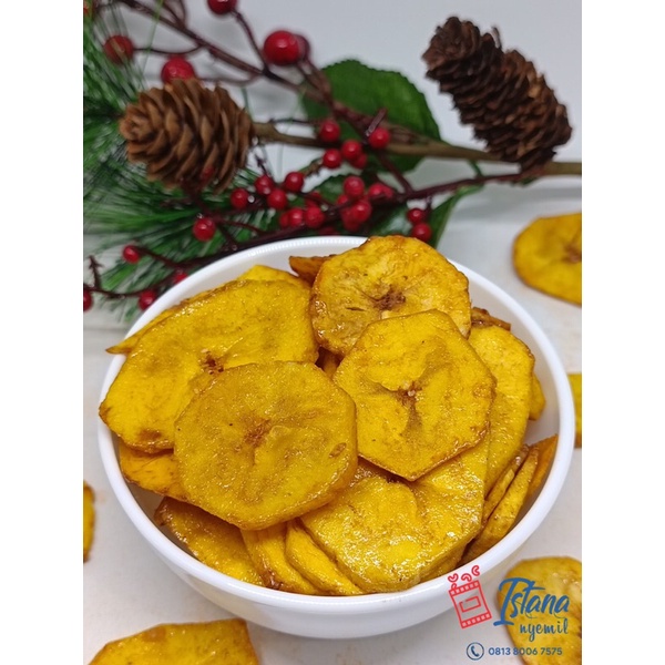 

Keripik Pisang Manis / Keripik Pisang Bulat Manis Renyah