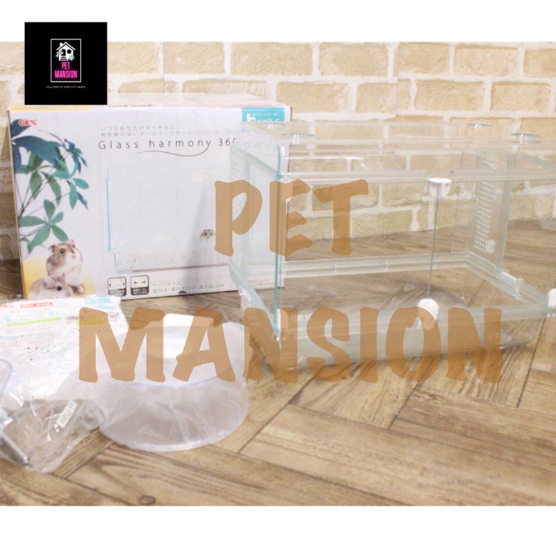 GEX harmony 360 kandang hamster sugar gliders reptil acrylic glass kaca akrilik bening