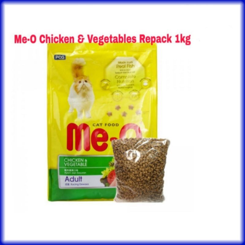 Makanan Kucing Meo Chicken Repack 1kg | Meo Adult Chicken | Cat food