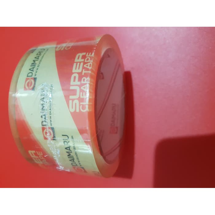 Lakban Bening Daimaru SUPER CLEAR SATUAN 48 mm x 50 meter Lakban Clear Tape Lakban Daimaru