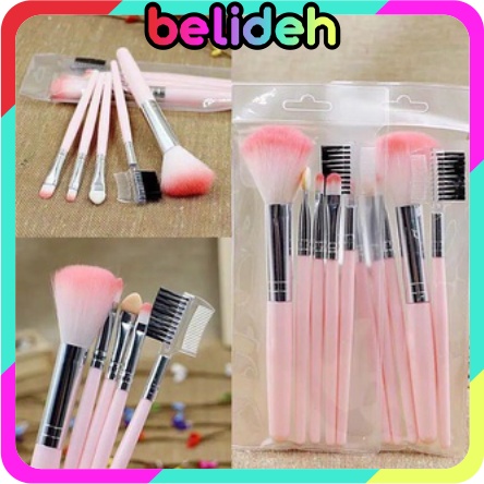 BELIDEH Alat Make Up Brush Set 5 in 1 Packingan Make Up Tools / Brush / Kosmetik Import R636