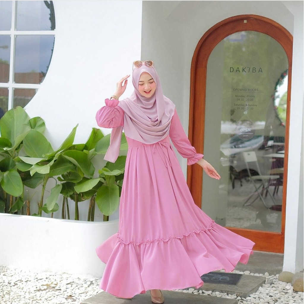 016 A Siskalia Maxi Baju Muslim Edisi Lebaran Bahan
