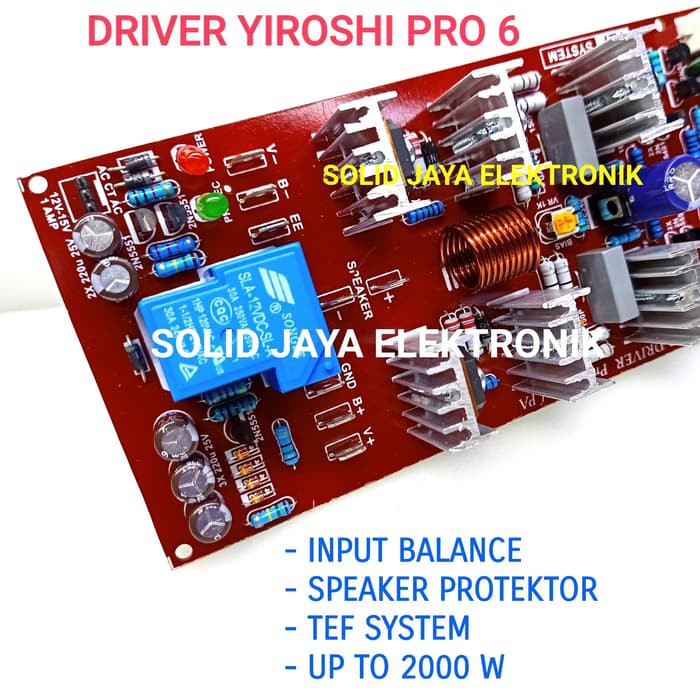 KIT DRIVER POWER YIROSHI PRO 6 TEF SYSTEM UP TO 2000W DRIVER POWER AMPLIFIER AMPLI SOUND SYSTEM LAPANGAN OUTDOOR PRO6 PRO-6 DRIVER YIROSHI 6 PRO AUDIO PROFESIONAL PRO6 PRO 6 PLATINUM ASLI ORI ORIGINAL