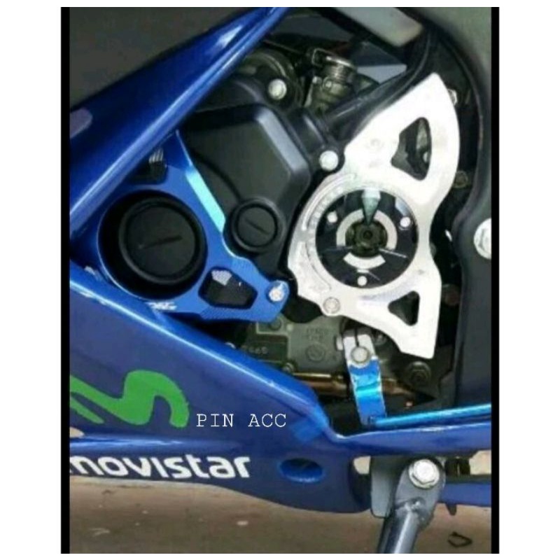 Cover Gear Depan CNC Yamaha Xabre - Vixion - R15 - R25 - MxKing - DLL Tutup Depan Gear Full CNC