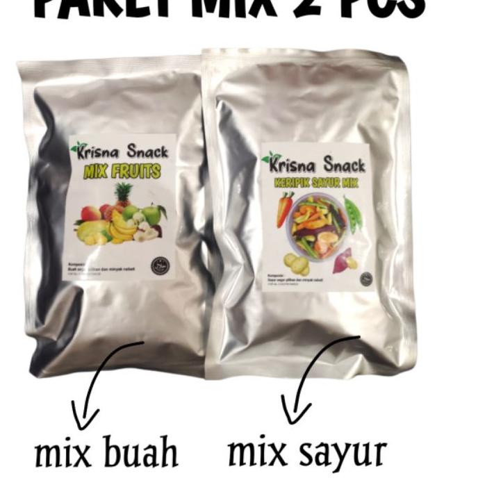 

「KESEMPATAN TERAKHIR」 PAKET MIX KERIPIK 2 PCS (MIX BUAH DAN MIX SAYUR) | KERIPIK NANGKA, KERIPIK APEL, KERIPIK NANAS MADU, KERIPIK SALAK, KERIPIK PISANG, KERIPIK WORTEL, KERIPIK BUNCIS, KERIPIK LABU MADU, HONEY POTATOES, PURPLE POTATOES, KENTANG, EDAMAME