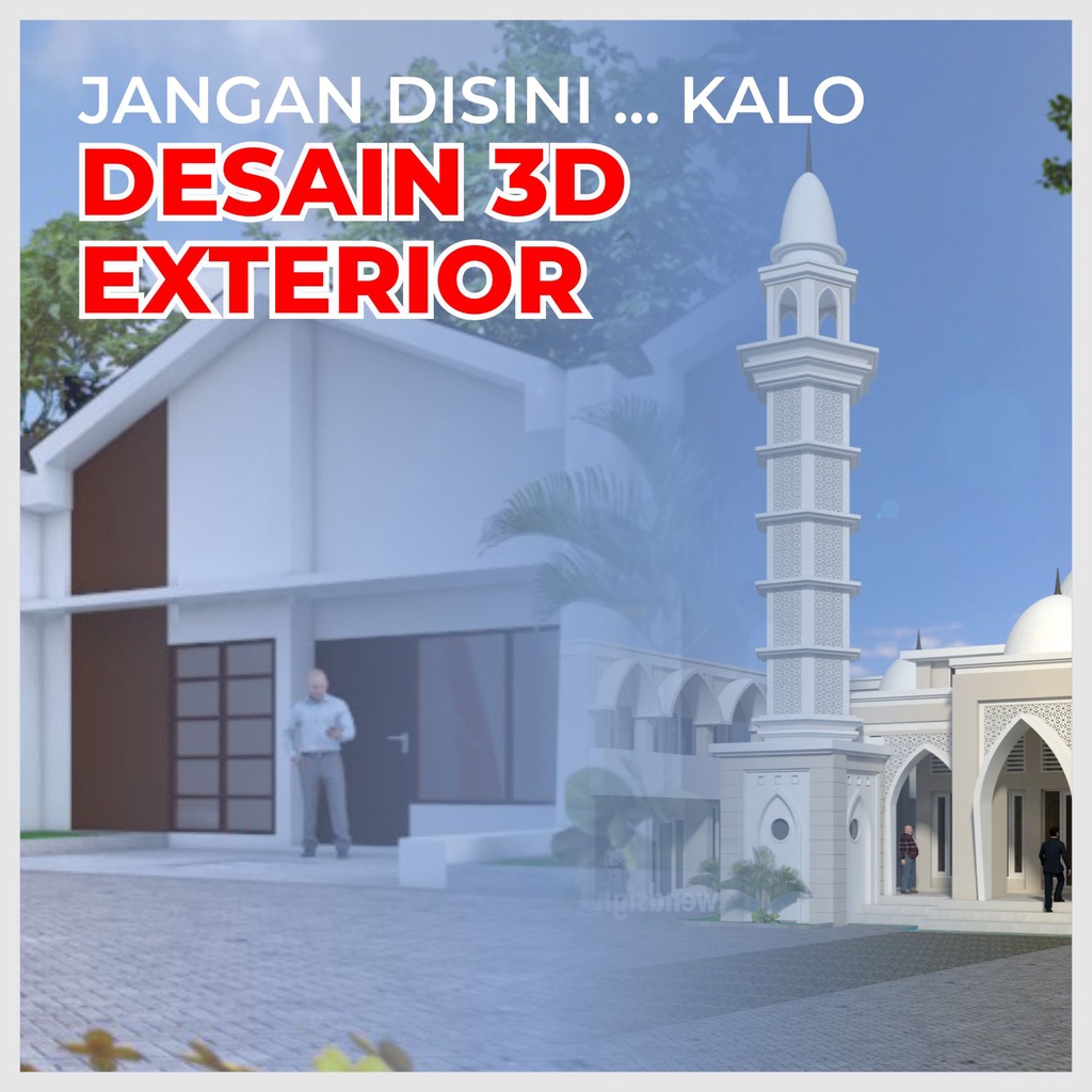 Desain 3D Exterior | Render 3D