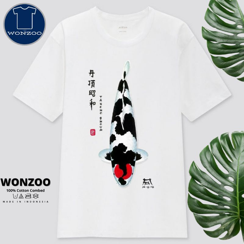 KAOS IKAN KOI SHOWA, GINRIN OCHIBA, TAISHO, GINRIN KOHAKU, BAJU TSHIRT FARM IKAN KOI(BAYAR DITEMPAT)