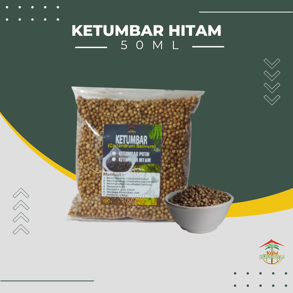 Ketumbar Hitam ASLI!!! Murni Premium  Untuk Teh Kesehatan Masak Dll 100gr