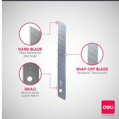 

isi Ulang Kater/Deli Catting Blade W40651 Anti Karat