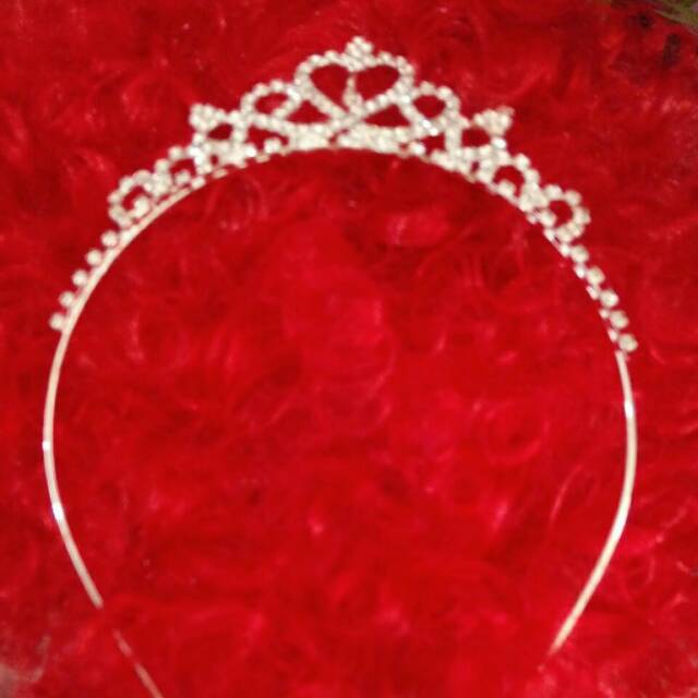 Bando anak tiara warna silver