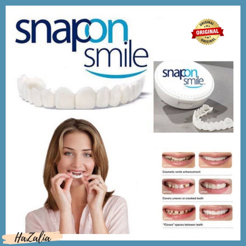 [ORI] Snap On Smile Original Authentic - Gigi Palsu SnapOn Smile 1 Set Pemutih Gigi