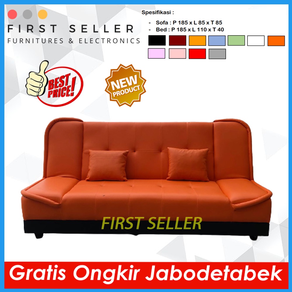 [FREE ONGKIR + BANTAL] SOFA BED RECLINING OSCAR AZALIA EXPORT QUALITY !! 100% TERMURAH!