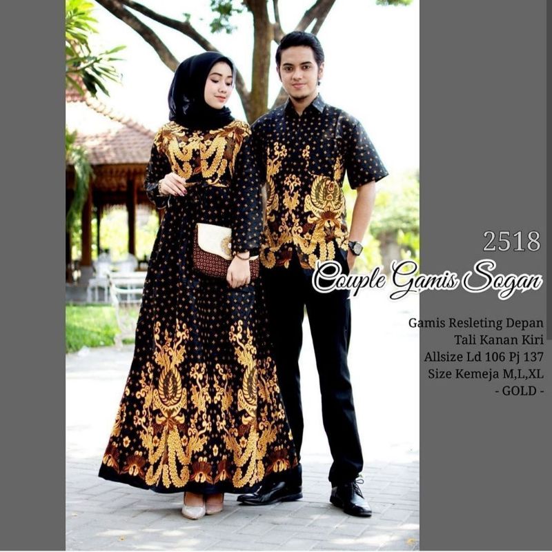 Gamis Couple Murah - Gamis Couple Mewah Tapi Super Kalem - Kirana Couple Ori