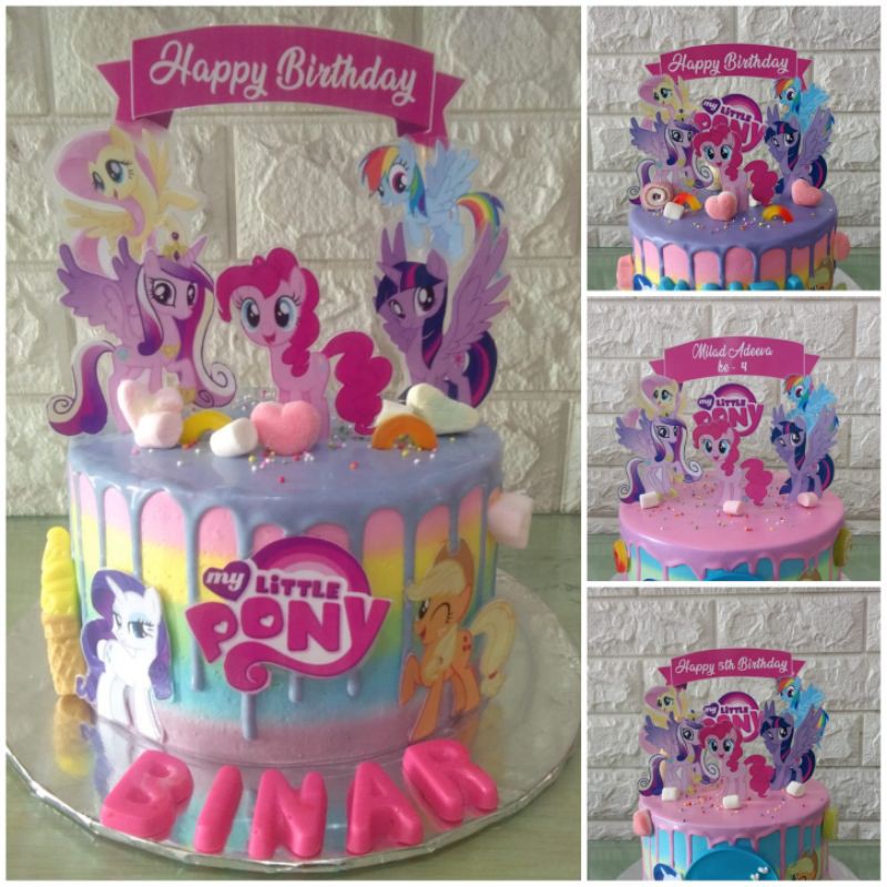 

Little Pony / tart karakter / kue ulang tahun / bolu enak bandung