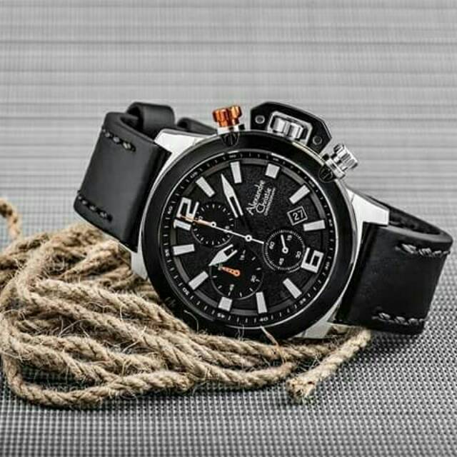 Jam alexandre Christie AC 6487MC black silver black