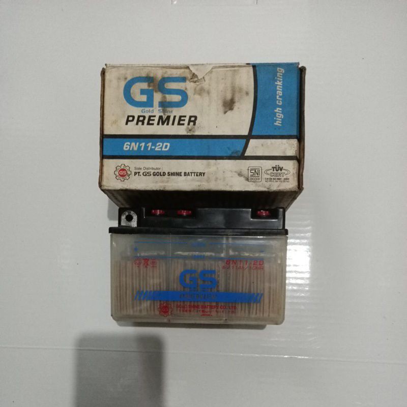 Aki GS Basah 6N11-2D ( 6 Volt ) / Tanpa Air