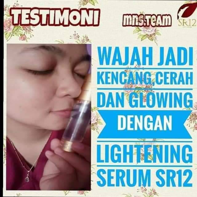 BRIGHTENING SERUM HERBAL SR12 penghilang flek hitam( pencerah wajah)