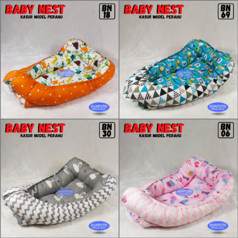 [FREE BANTAL MAHKOTA] baby nest - kasur baby nest - kasur bayi - alas tidur bayi - kasur bayi model perahu