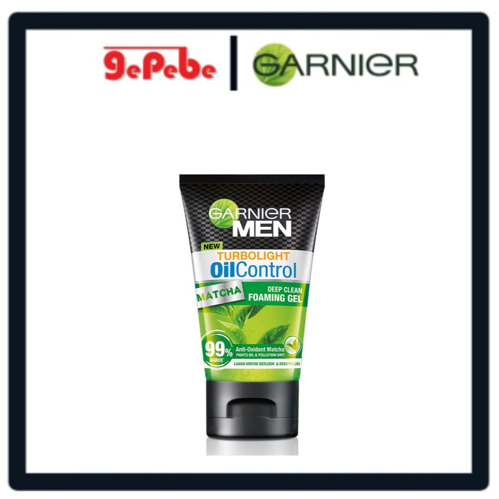 Garnier Men Turbolight Oil Control Matcha Gel  50ml &amp; 100ml