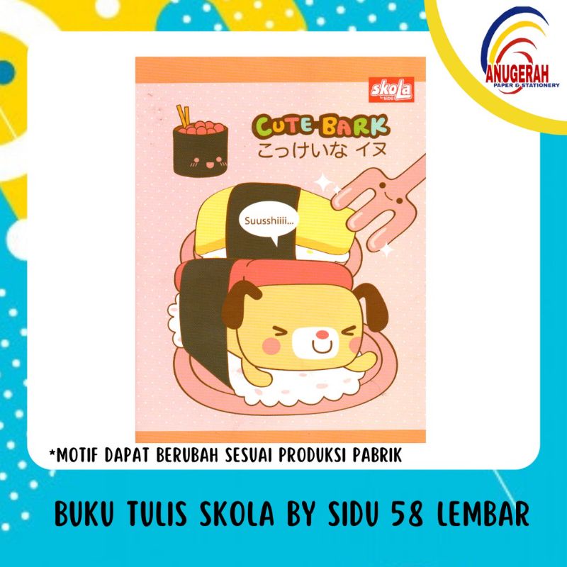 

Buku tulis merek SKOLA isi 58 lembar