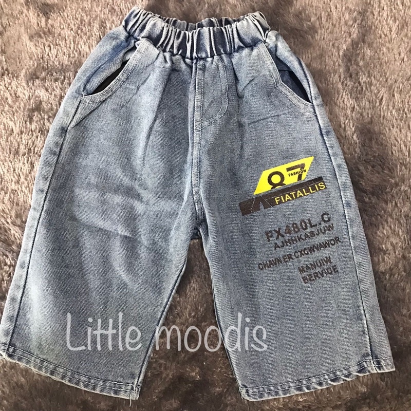 import celana jeans anak panjang 3/4 usia 1-6 tahun