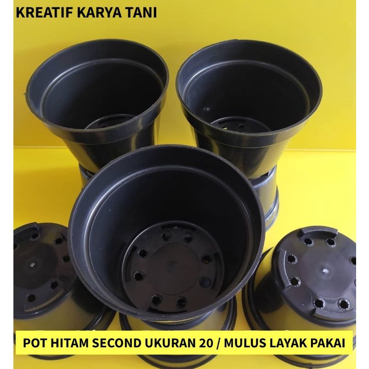 Pot tanaman bekas 1 Lusin - Pot tanaman - Pot bunga - Vas bunga