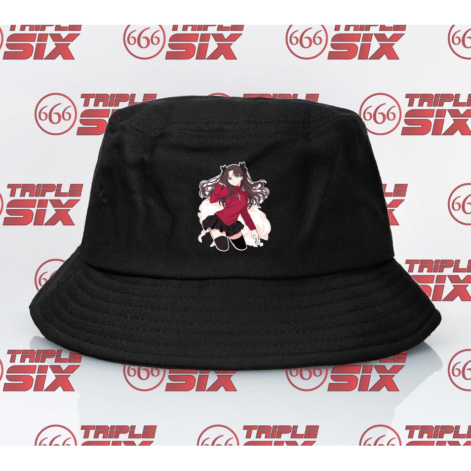 Topi Bucket Anime Rin Tosaka Fate Waifu