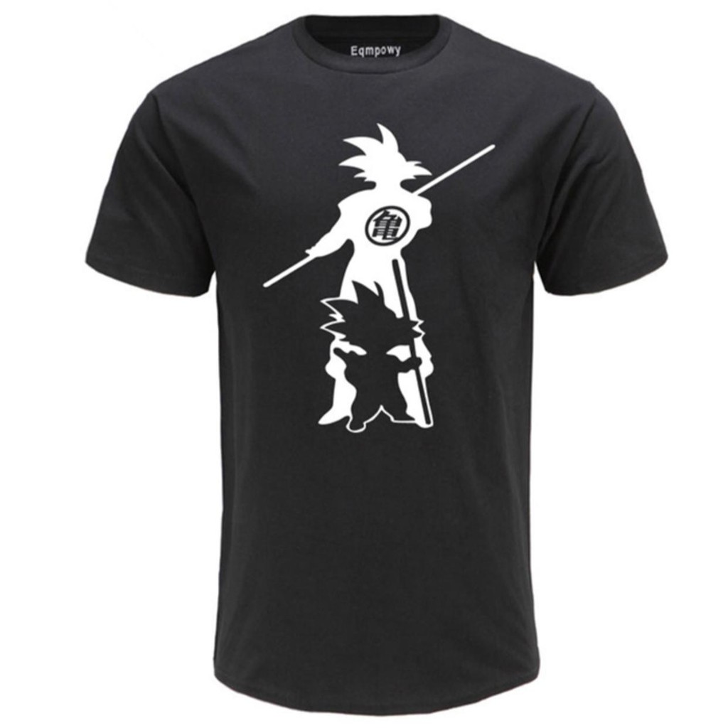 Kaos Goku Silhoutte Black Dragonball