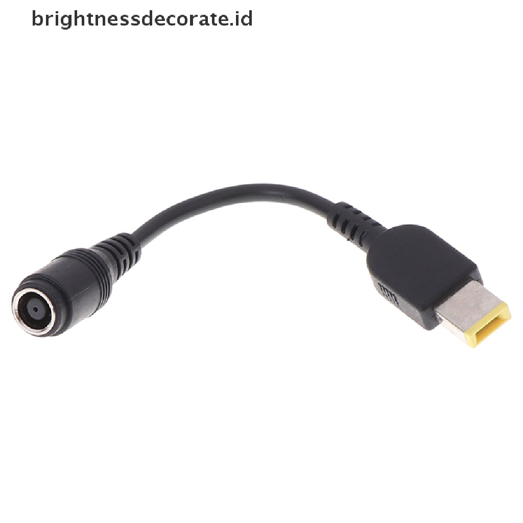 Kabel Adapter Converter Jack Bulat 7.9x5.5 Ke Square Plug End Untuk Lenovo Ibm