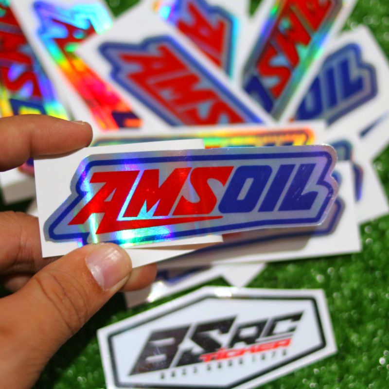 stiker amsoil hologram premium