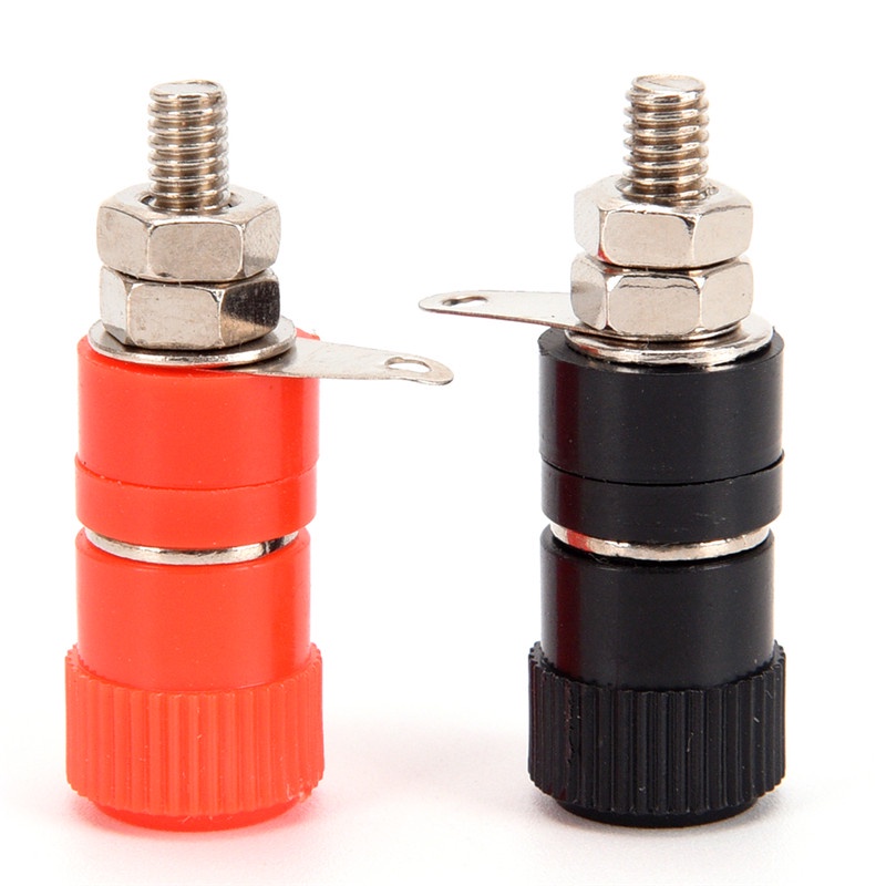 【Theredsunrisesiwy.id】10Pcs 4mm Binding Post Speaker Terminal Banana Plug Socket Jack Connectors