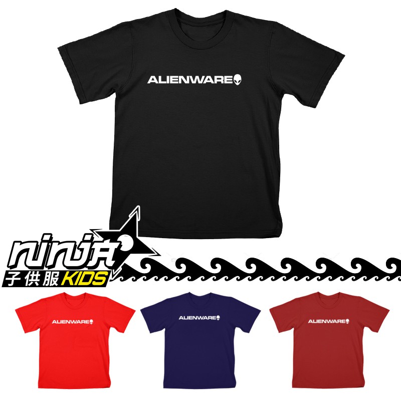 BAJU KAOS ANAK Alienware Logo LAKI LAKI COWOK TANGGUNG