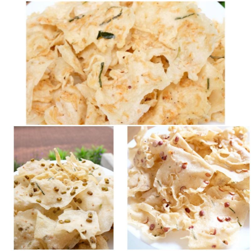 Peyek kacang peyek kacang tanah peyek kacang ijo peyek ikan rebon peyek renyah dan gurih 500gram